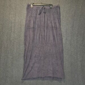 Barefoot Dreams Size 1X Cozy Chic Maxi Skirt Pacific Blue Pockets NWT